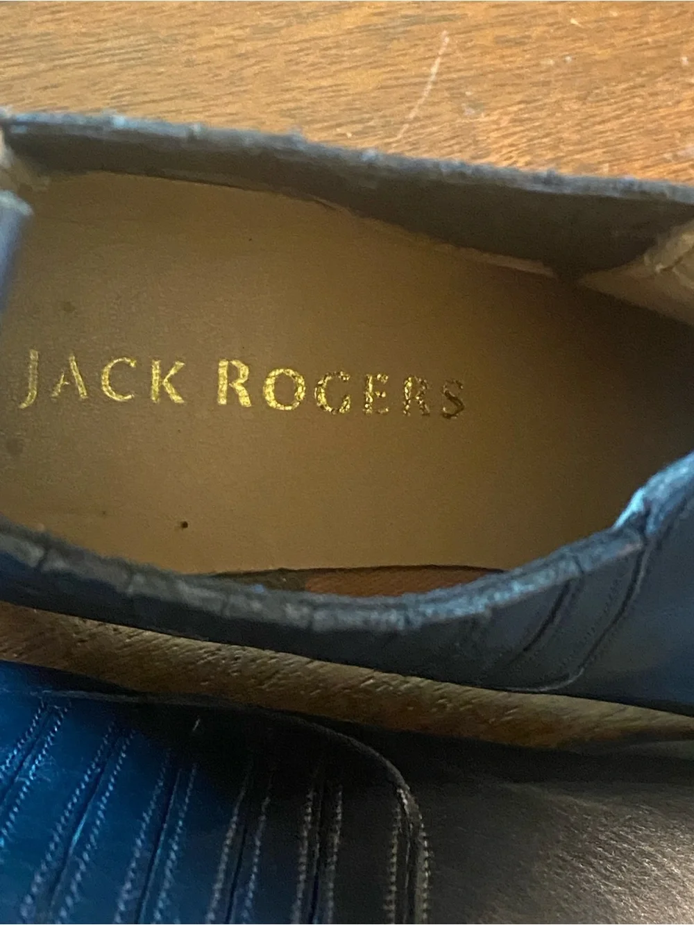 Jack Rogers Black Leather Chelsea Rain boots Boots women’s size 7 EUC